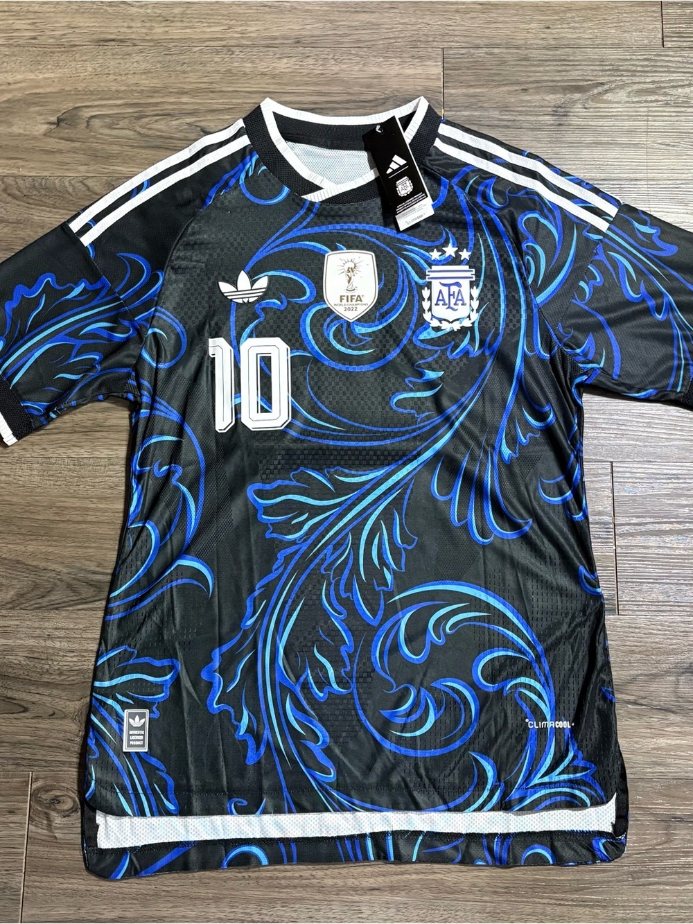adidas Men’s Black & Blue Argentina Football Jersey - Number 10